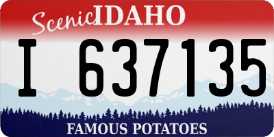ID license plate I637135