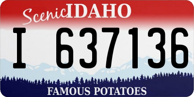 ID license plate I637136