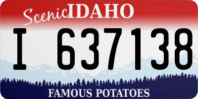 ID license plate I637138