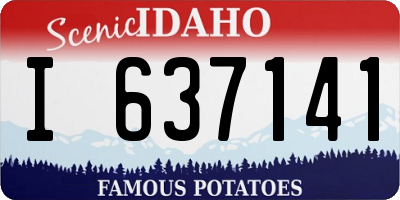 ID license plate I637141