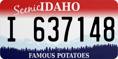 ID license plate I637148