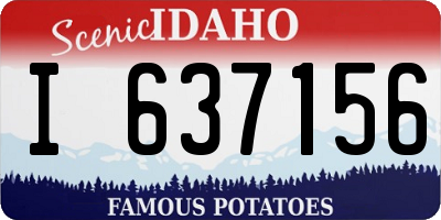 ID license plate I637156