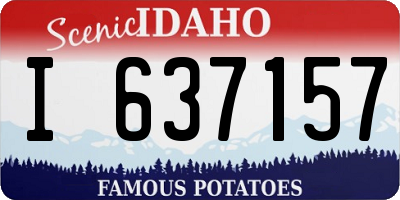 ID license plate I637157