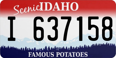 ID license plate I637158