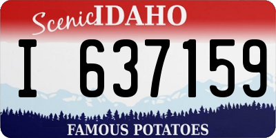ID license plate I637159