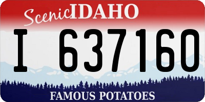ID license plate I637160
