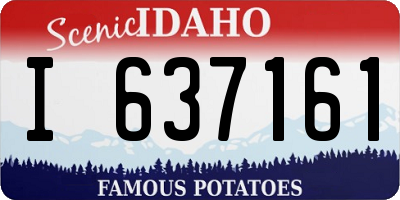 ID license plate I637161