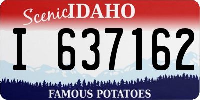 ID license plate I637162