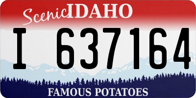 ID license plate I637164