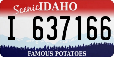 ID license plate I637166
