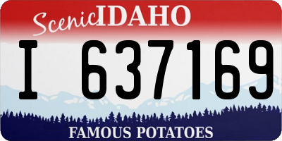 ID license plate I637169
