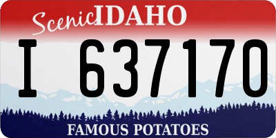 ID license plate I637170