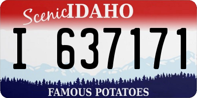 ID license plate I637171