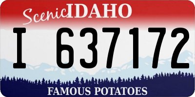 ID license plate I637172
