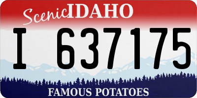 ID license plate I637175