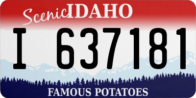 ID license plate I637181