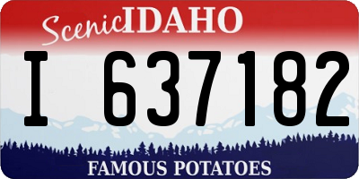 ID license plate I637182