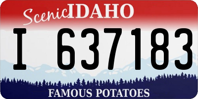ID license plate I637183