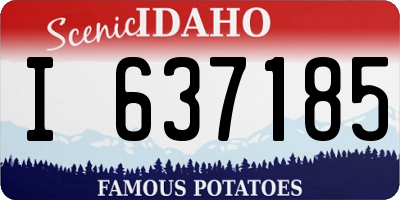 ID license plate I637185