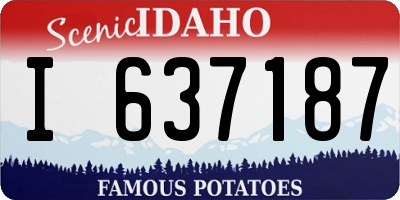 ID license plate I637187