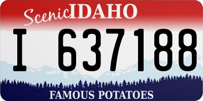 ID license plate I637188