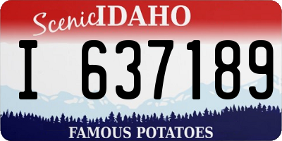 ID license plate I637189