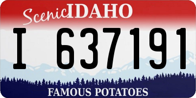 ID license plate I637191