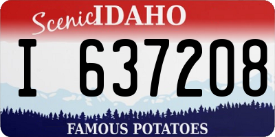 ID license plate I637208