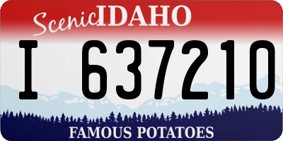 ID license plate I637210