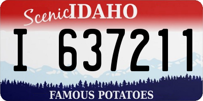 ID license plate I637211