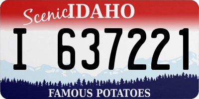 ID license plate I637221