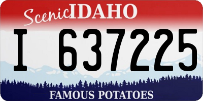 ID license plate I637225