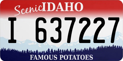 ID license plate I637227