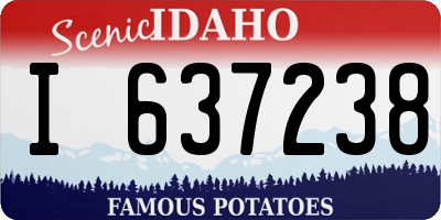 ID license plate I637238