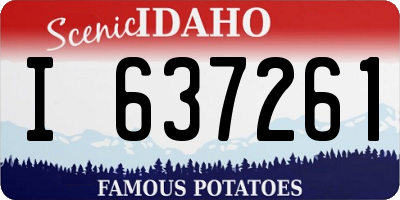 ID license plate I637261