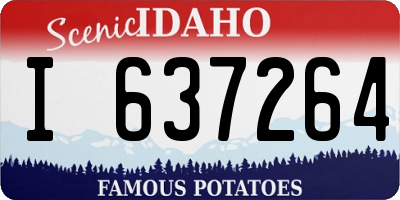 ID license plate I637264