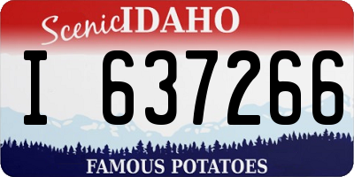 ID license plate I637266