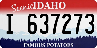 ID license plate I637273