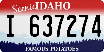 ID license plate I637274