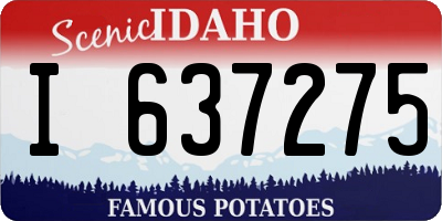 ID license plate I637275