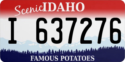 ID license plate I637276