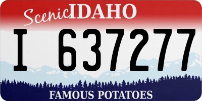 ID license plate I637277