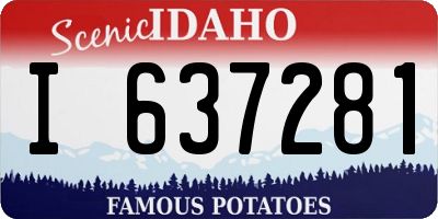 ID license plate I637281
