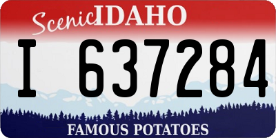 ID license plate I637284