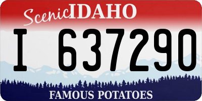 ID license plate I637290