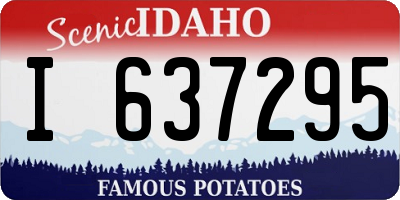 ID license plate I637295