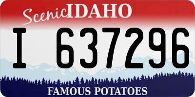 ID license plate I637296