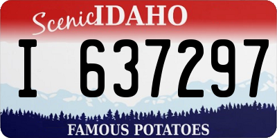 ID license plate I637297
