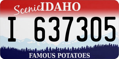 ID license plate I637305