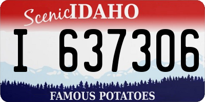 ID license plate I637306